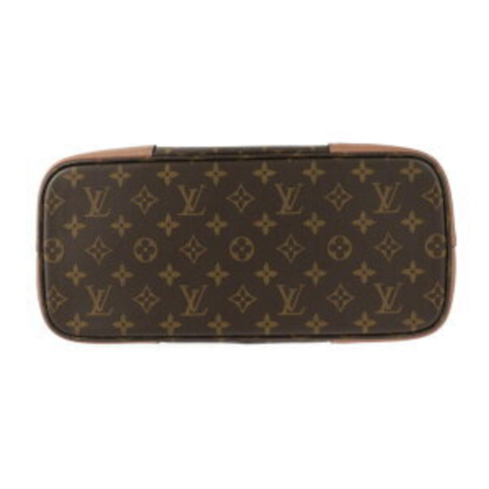 Louis Vuitton Pink Flandrin Leather Bois Monogram Brown Pink Tote Shoulder Rose - Picture 4 of 9